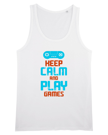 Keep Calm And Play Games White