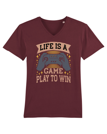 Life Is A Game Play To Win Burgundy