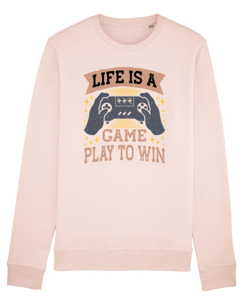 Life Is A Game Play To Win Candy Pink