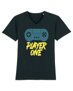 Player One Tricou mânecă scurtă guler V Bărbat Presenter