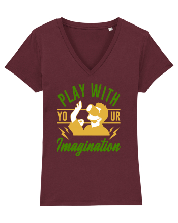 Play With Your Imagination Burgundy