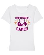 Professional Gamer Tricou mânecă scurtă guler larg fitted Damă Expresser