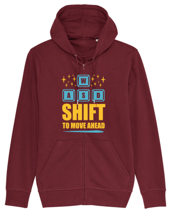Shift To Move Ahead Burgundy