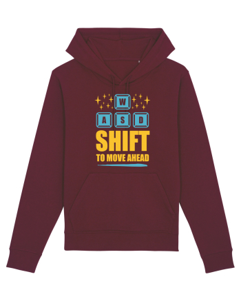 Shift To Move Ahead Burgundy