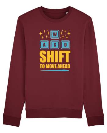 Shift To Move Ahead Burgundy