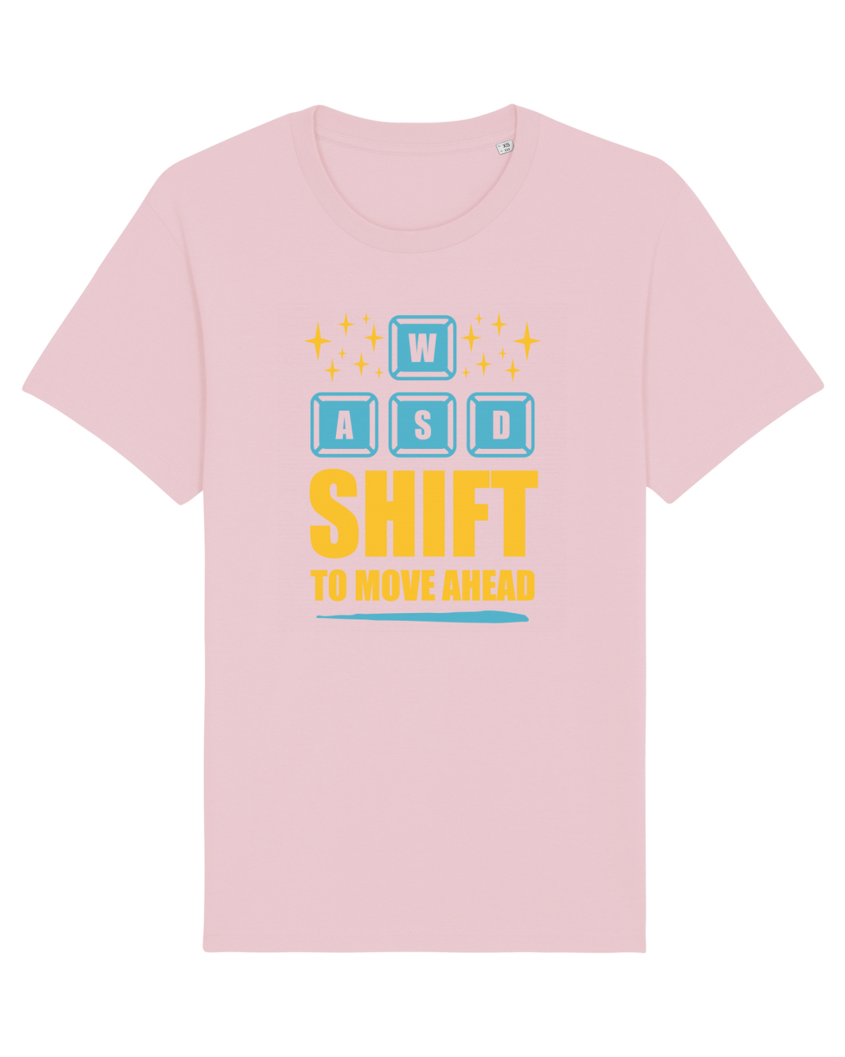 Tricou mânecă scurtă Unisex Rocker Cotton Pink