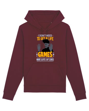 Games Have Lots Of Lives Burgundy