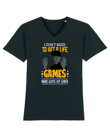 Games Have Lots Of Lives Black