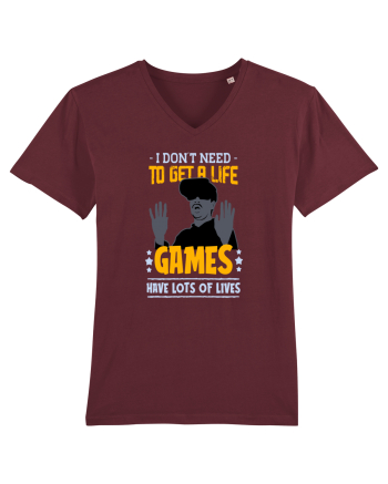 Games Have Lots Of Lives Burgundy