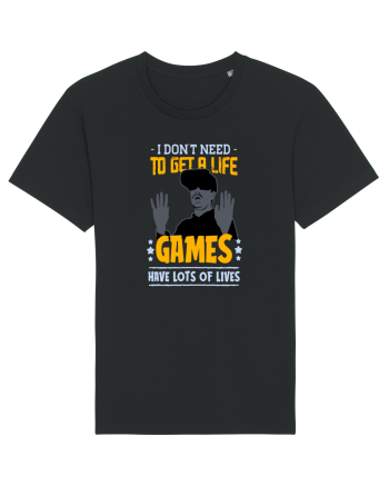Games Have Lots Of Lives Black