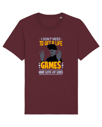 Games Have Lots Of Lives Burgundy