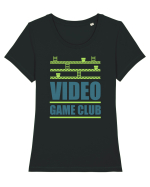 Video Game Club Tricou mânecă scurtă guler larg fitted Damă Expresser