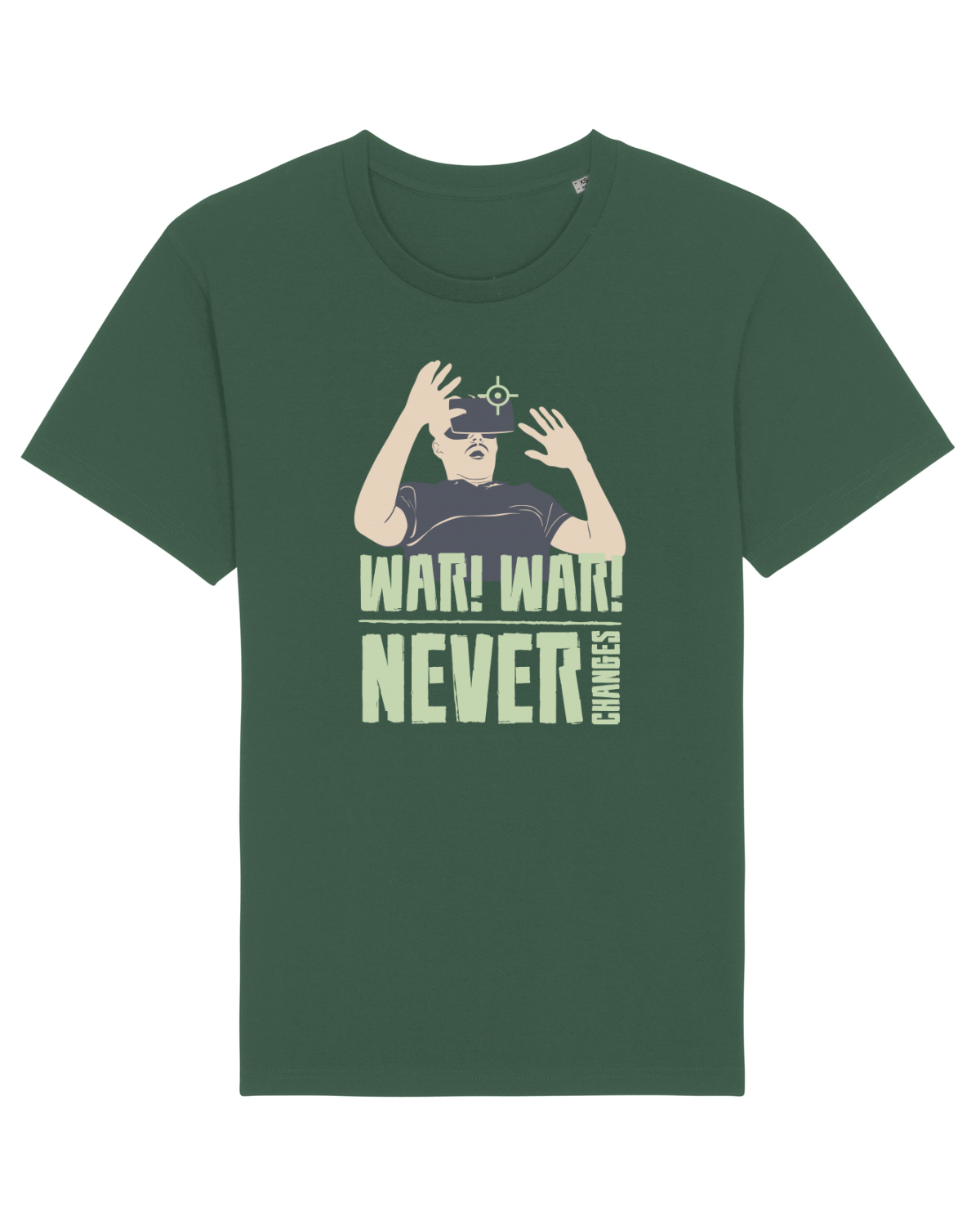Tricou mânecă scurtă Unisex Rocker Bottle Green