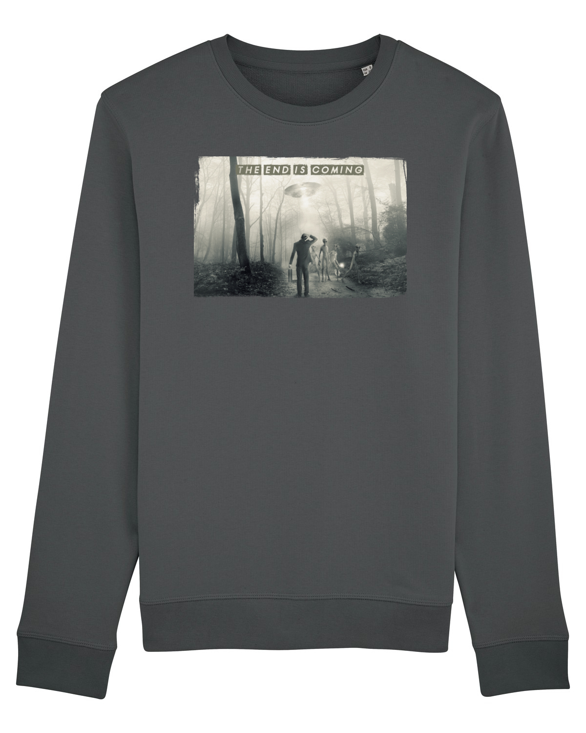 Bluză mânecă lungă Unisex Rise Anthracite