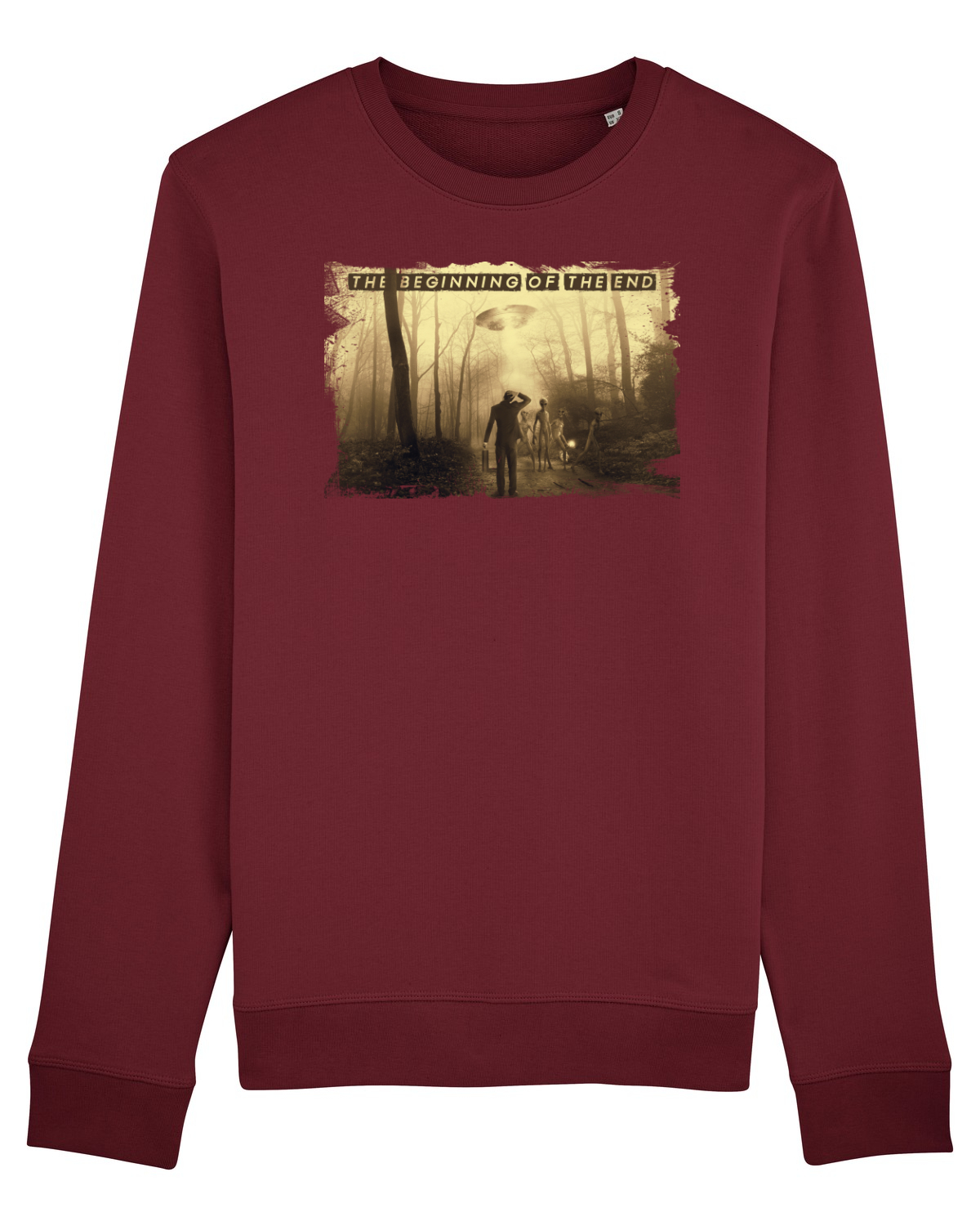 Bluză mânecă lungă Unisex Rise Burgundy
