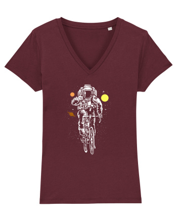 Astronaut Bicycle Galaxy Ride Burgundy