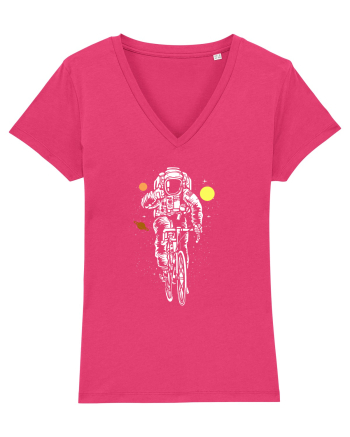Astronaut Bicycle Galaxy Ride Raspberry