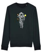 Astronaut Bicycle Galaxy Ride Bluză mânecă lungă Unisex Rise