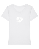 Înghețată și povești Tricou mânecă scurtă guler larg fitted Damă Expresser
