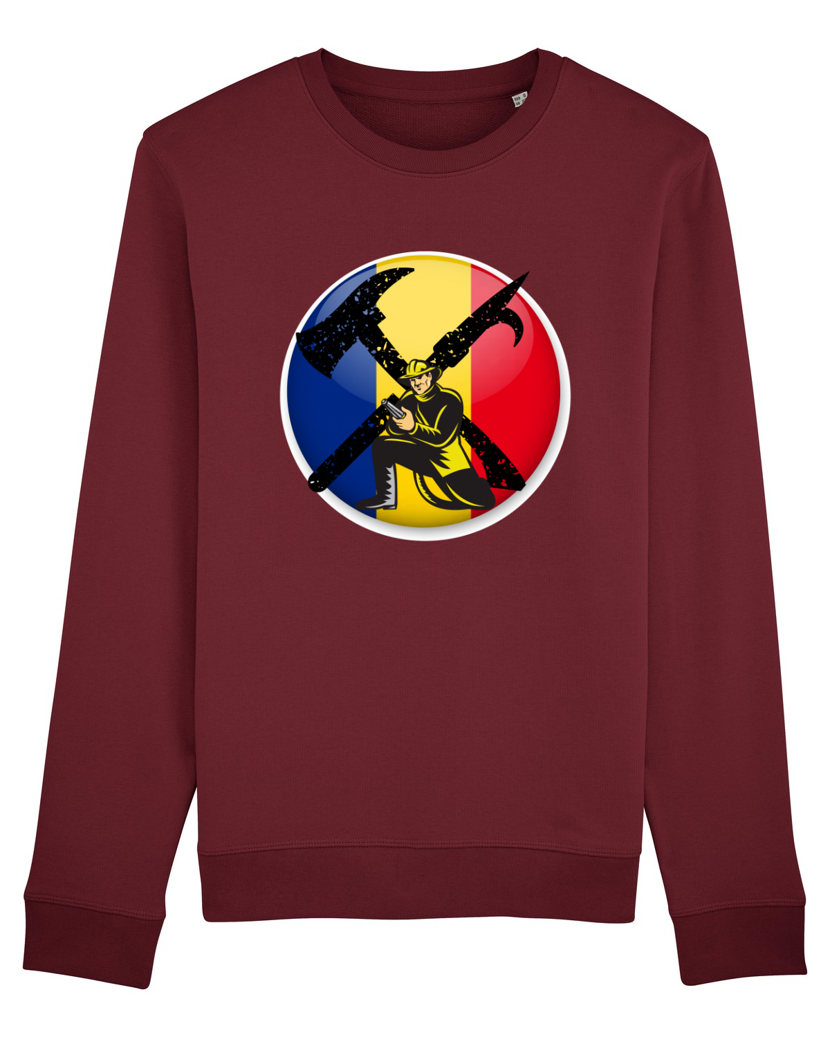 Bluză mânecă lungă Unisex Rise Burgundy
