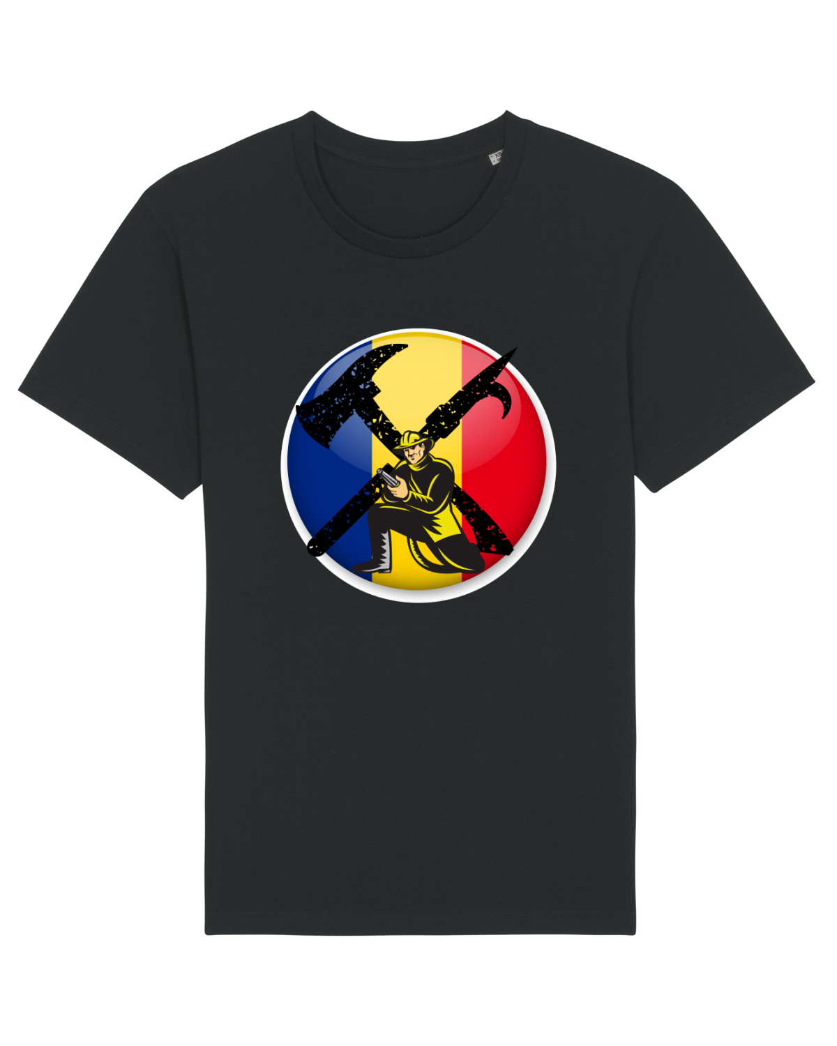 Tricou mânecă scurtă Unisex Rocker Black