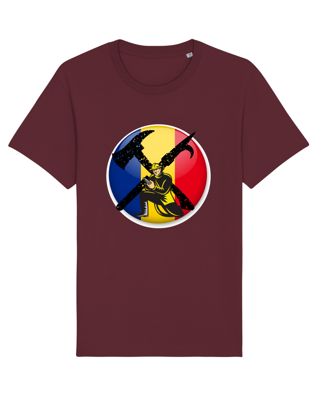 Tricou mânecă scurtă Unisex Rocker Burgundy