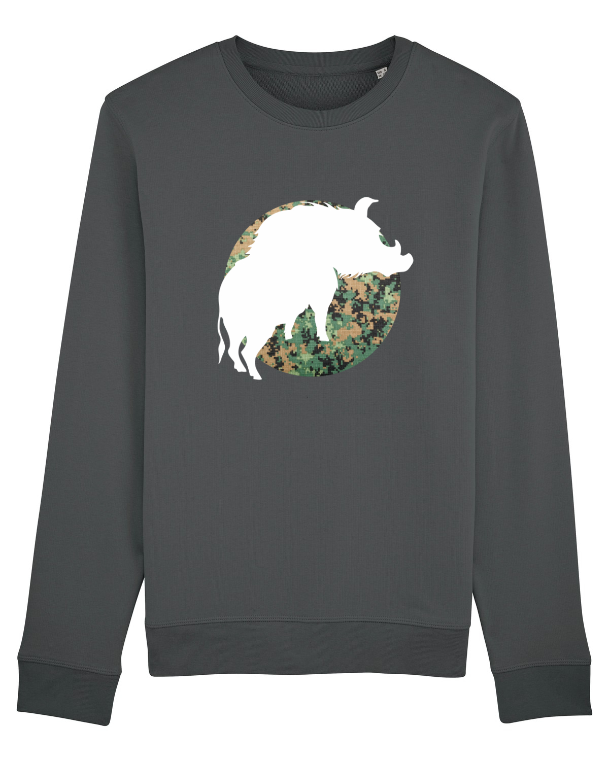 Bluză mânecă lungă Unisex Rise Anthracite