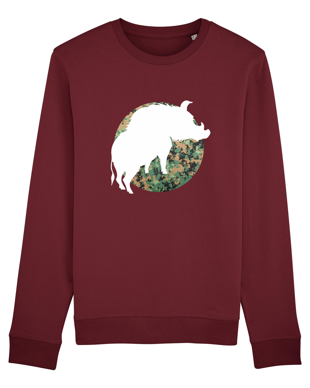 Bluză mânecă lungă Unisex Rise Burgundy
