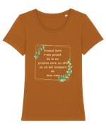 Cadou neinspirat Tricou mânecă scurtă guler larg fitted Damă Expresser