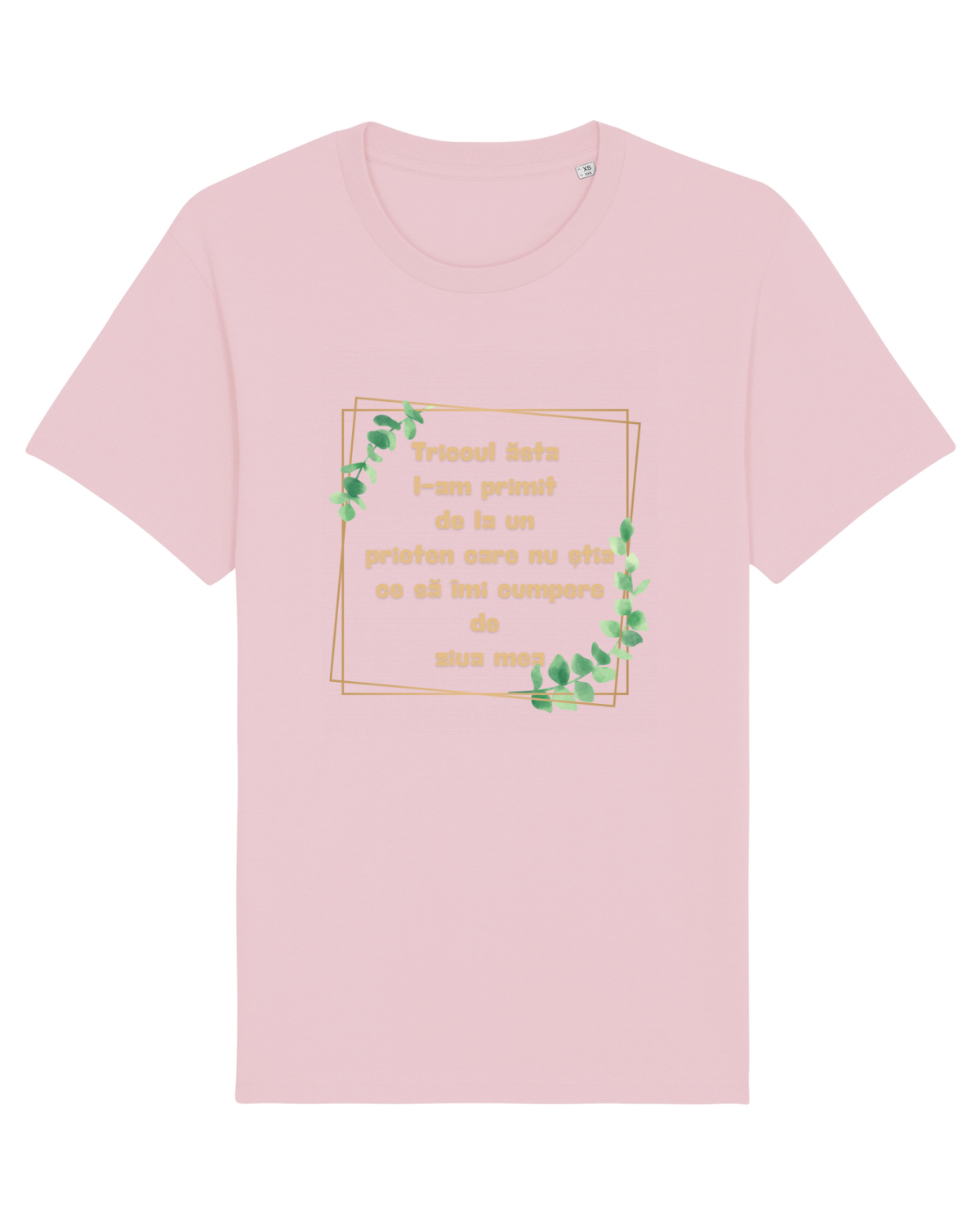 Tricou mânecă scurtă Unisex Rocker Cotton Pink