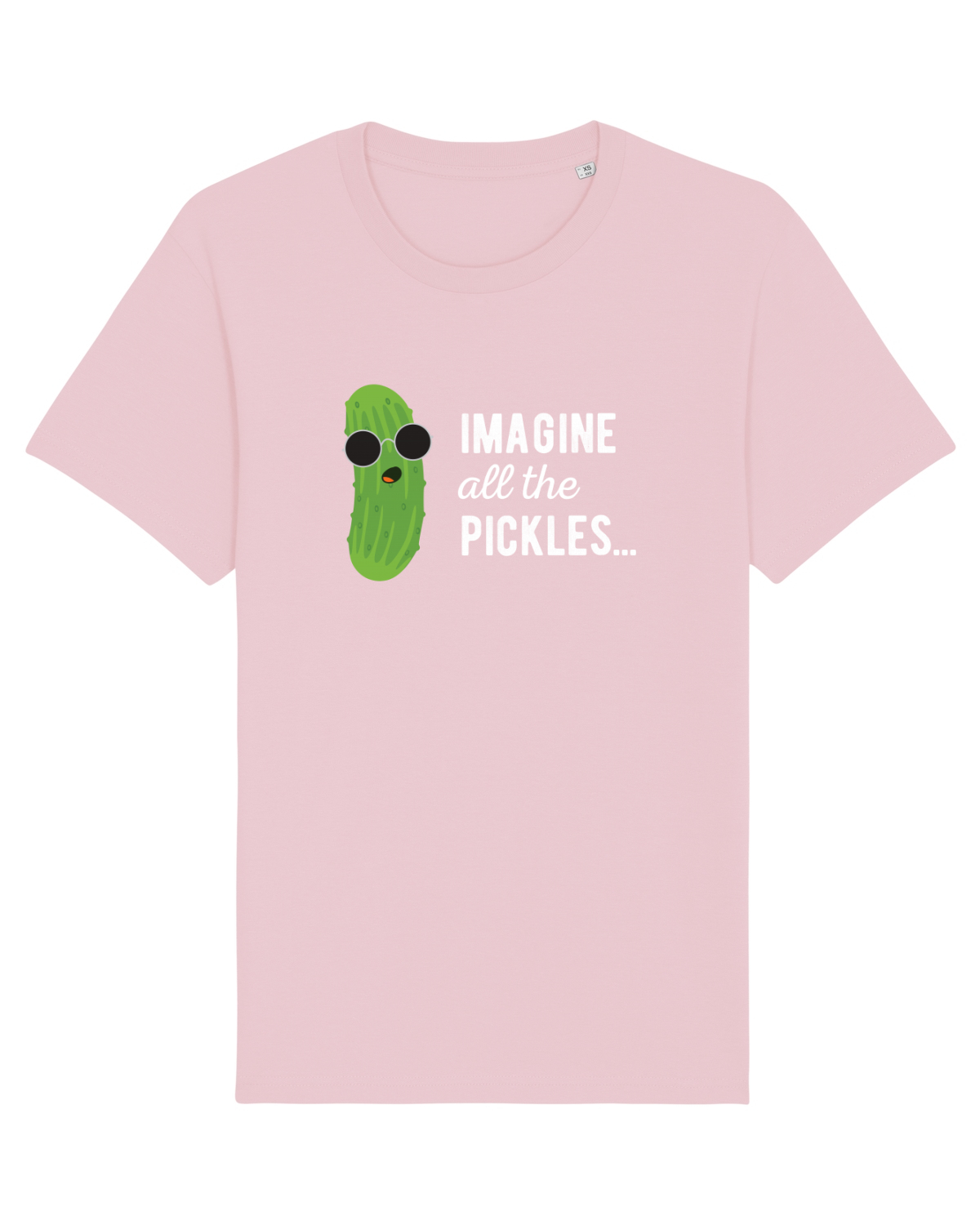 Tricou mânecă scurtă Unisex Rocker Cotton Pink