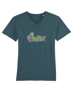 Hi sisters! Tricou mânecă scurtă guler V Bărbat Presenter