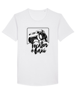 Tocator de bani Tricou mânecă scurtă guler larg Bărbat Skater