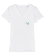 She was blue Tricou mânecă scurtă guler V Damă Evoker