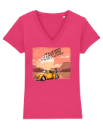 Volkswagen Beetle Tricou mânecă scurtă guler V Damă Evoker