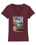 cuba Tricou mânecă scurtă guler V Damă Evoker
