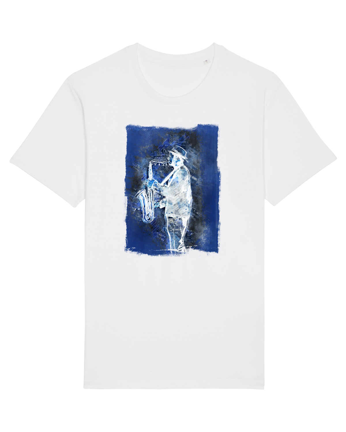 Tricou mânecă scurtă Unisex Rocker White
