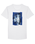 Cântărețul de Jazz Tricou mânecă scurtă guler larg Bărbat Skater