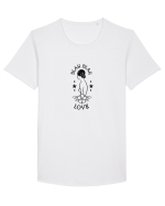 Blah Blah Love Tricou mânecă scurtă guler larg Bărbat Skater