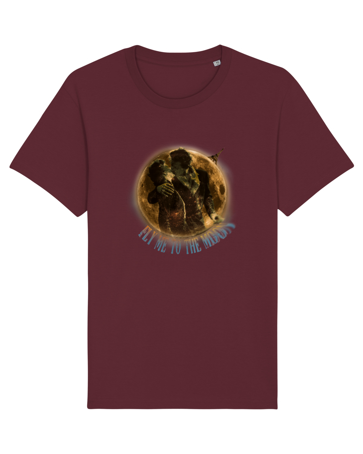 Tricou mânecă scurtă Unisex Rocker Burgundy