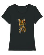 Țuică de Pitești Tricou mânecă scurtă guler larg fitted Damă Expresser