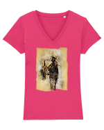 Cântărețul de Jazz Tricou mânecă scurtă guler V Damă Evoker