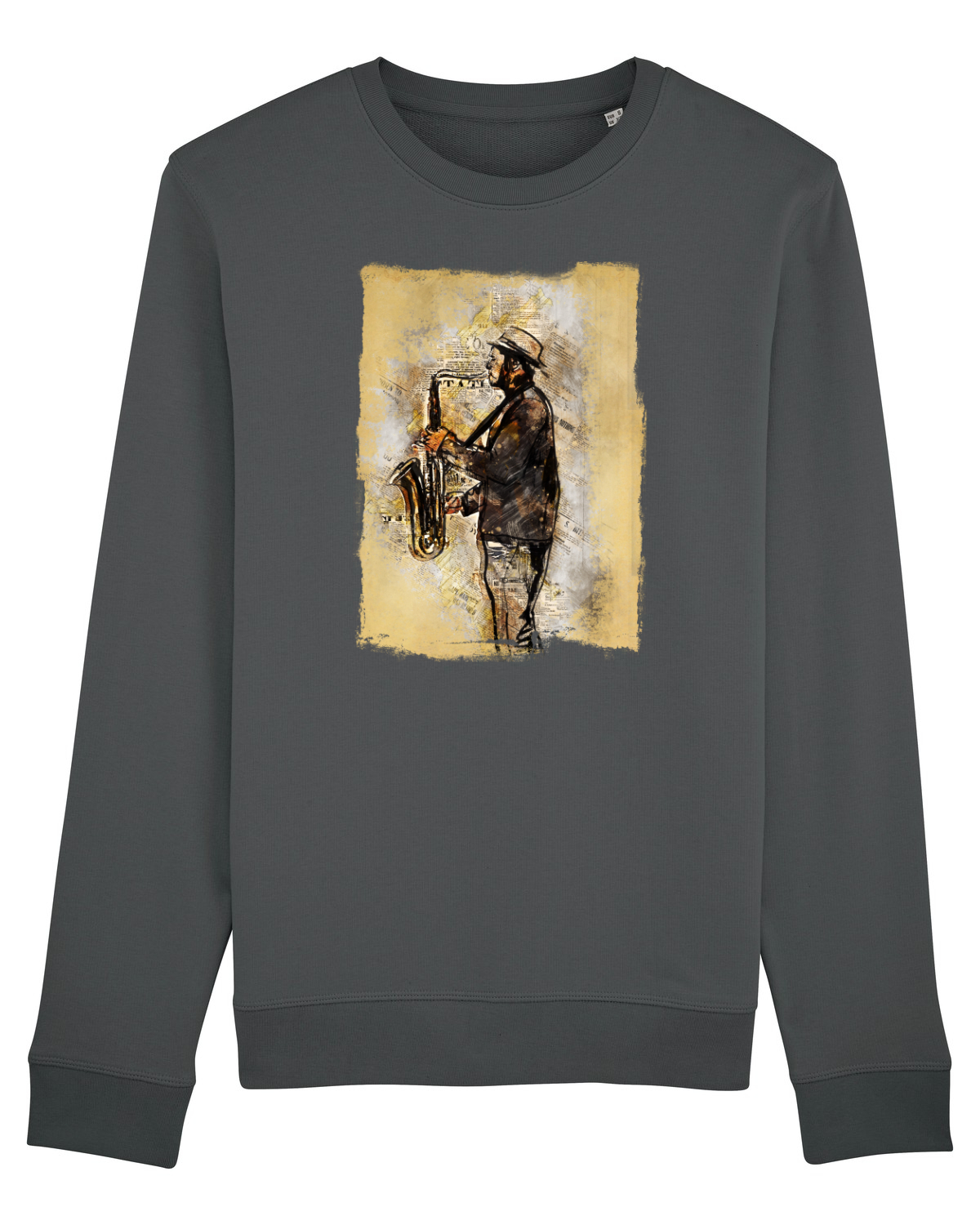 Bluză mânecă lungă Unisex Rise Anthracite