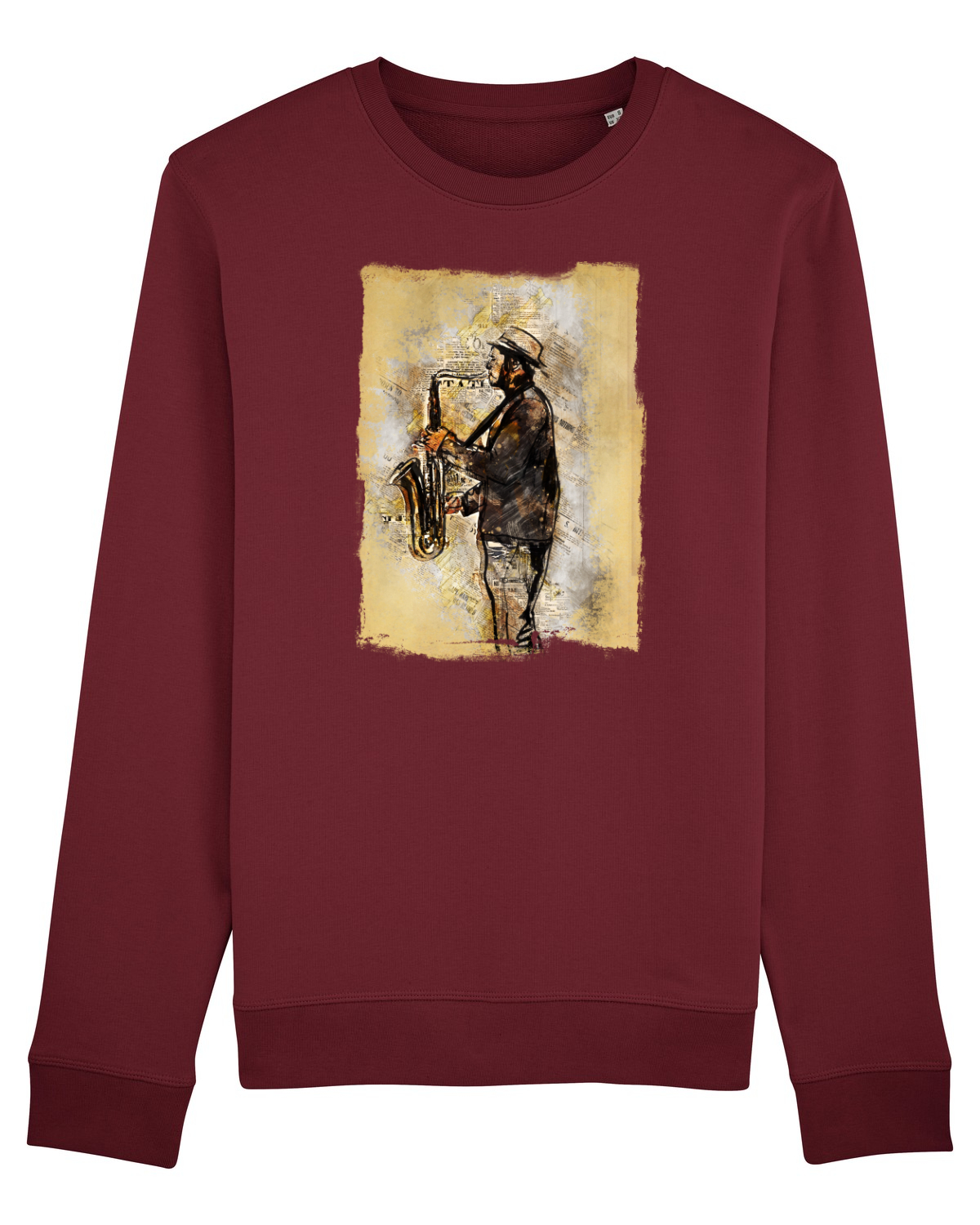 Bluză mânecă lungă Unisex Rise Burgundy