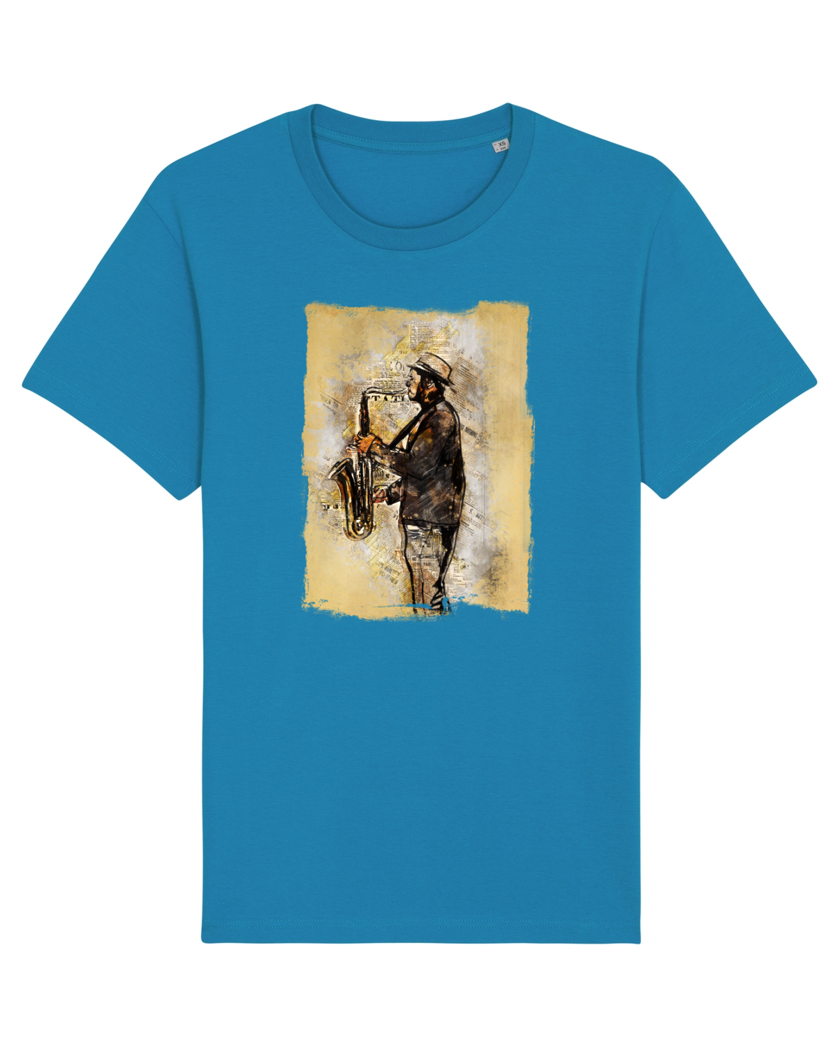 Tricou mânecă scurtă Unisex Rocker Azur