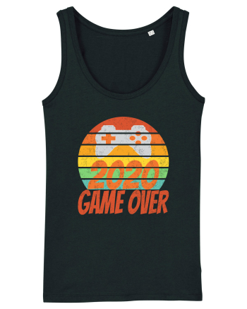 Game Over 2020 Retro Sunset Black