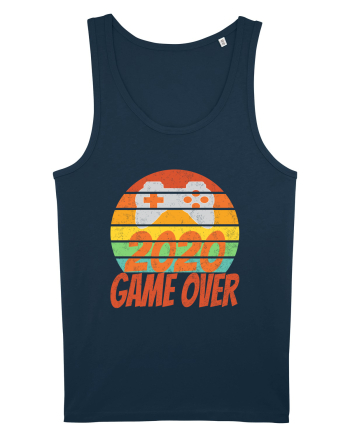 Game Over 2020 Retro Sunset Navy