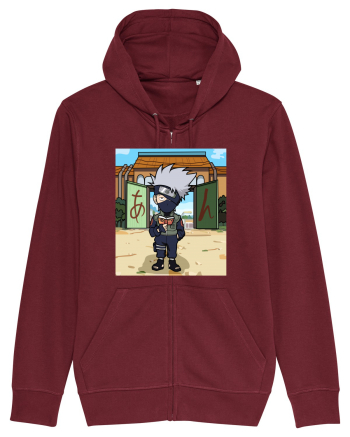 NARUTO - Kakashi in Konoha (chibi style) Burgundy