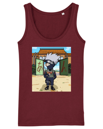 NARUTO - Kakashi in Konoha (chibi style) Burgundy