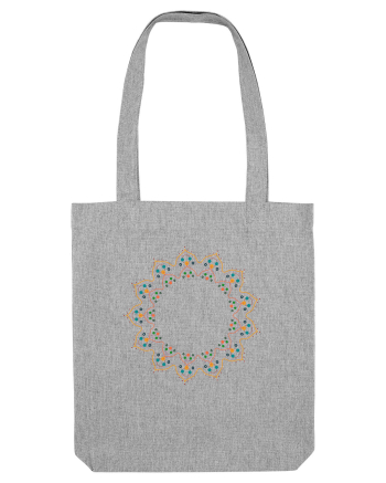 Orange/Red Pattern Heather Grey